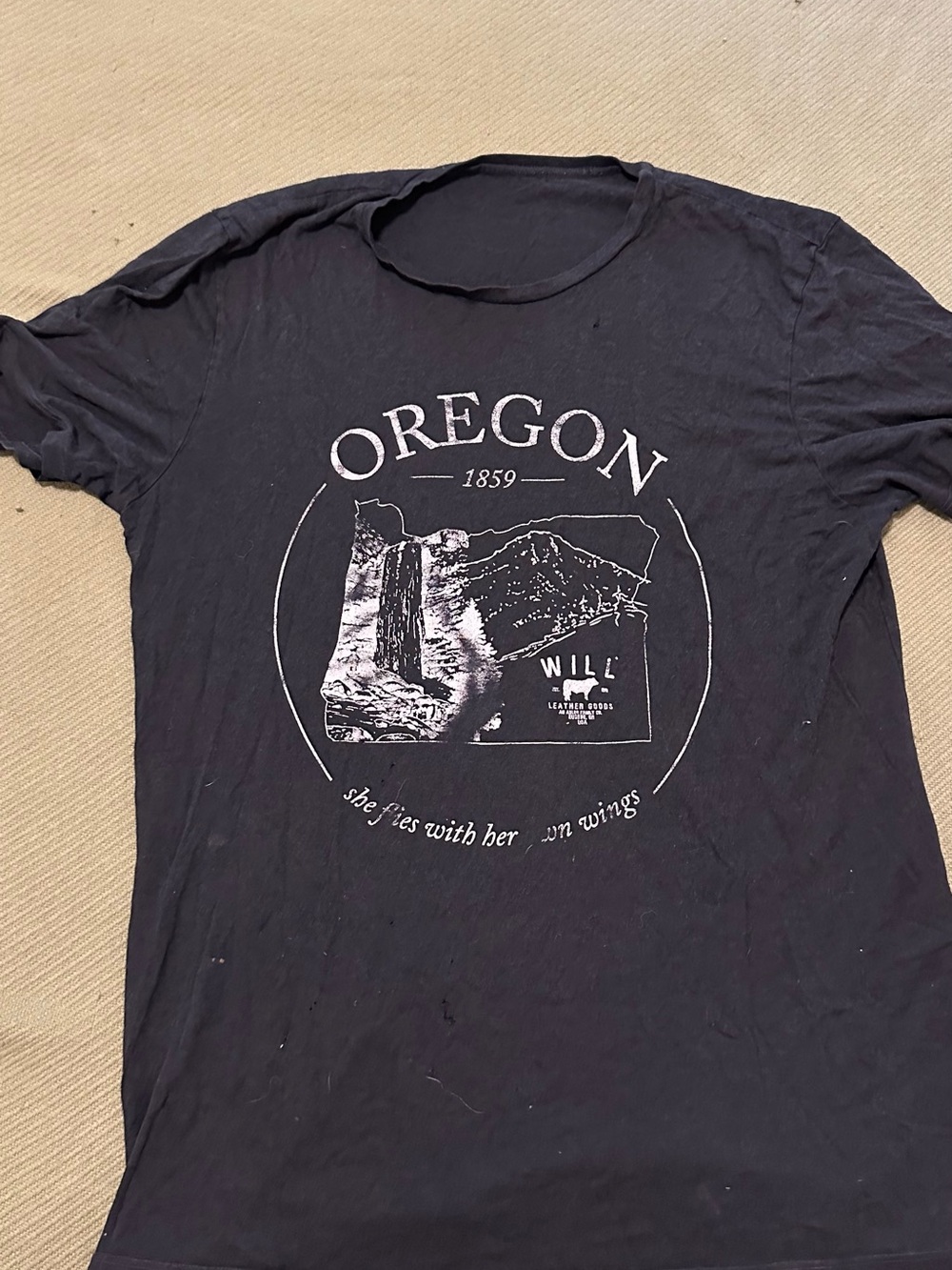 Oregon Graphic Crewneck Tee - Black